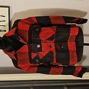 Hippie Rose Buffalo Plaid Shacket M